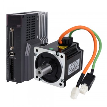 Kit servomotore CA da 750 W 3000 giri/min 2,39 Nm con servoazionamento e codificatore a 17 bit IP65 serie E6