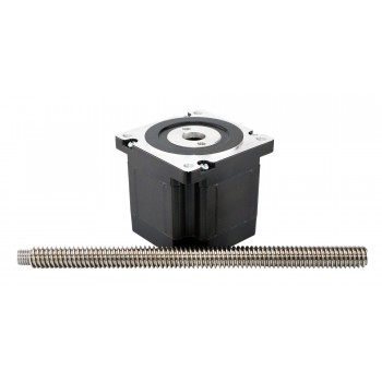 Motore passo-passo Nema 34 Attuatore lineare non prigioniero Bipolare 1,8 Gradi 79mm Stack 3,12A 5V Vite di comando 250mm