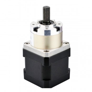 Motore passo-passo Nema 17 bipolare Lunghezza=38mm 36Ncm 0,35 Gradi 1.68A 2.8V con riduttore epicicloidale 5:1