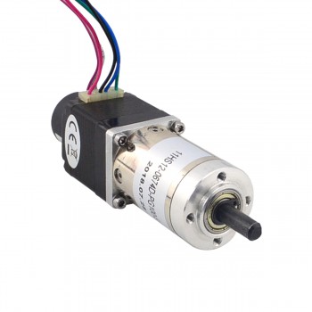 Motore passo-passo Nema 11 a circuito chiuso 1,8 gradi lunghezza=31 mm 0,67 A 3,75 V con riduttore e encoder 100: 1 300 CPR