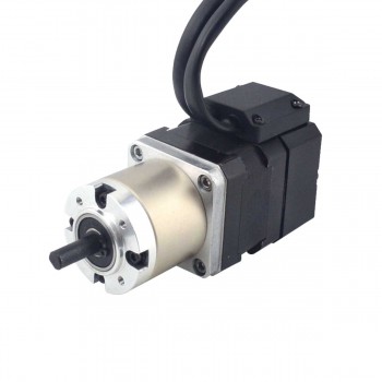 Motore passo-passo con riduttore Nema 17 Lunghezza=34mm 1,8 gradi 0,22Nm 0,40A 12V con encoder 14:1 1000CPR