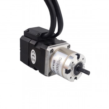 Motore passo-passo con riduttore Nema 17 Lunghezza=34mm 1,8 gradi 0,22Nm 0,40A 12V con encoder 14:1 1000CPR