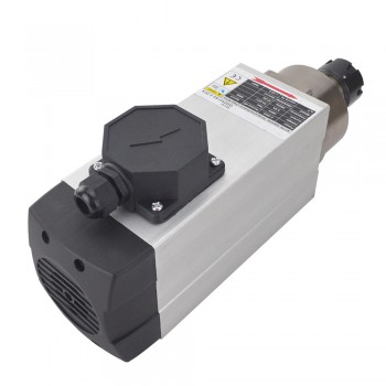 2,2KW Quadrato Raffreddato Ad Aria Motore Mandrino 380V 18000 RPM 300Hz ER25 Collet CNC Incisione Router Fresatura Rettificatrice